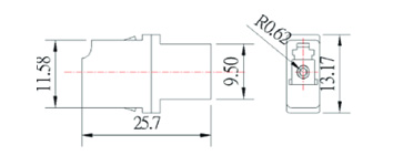 Adaptateur LC SMSX (Asymétrique)