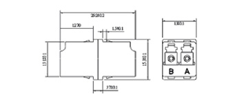 Adaptateur LC SMDX (Symétrique)
