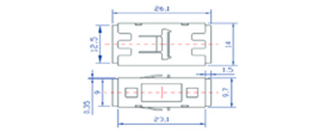 Adaptateur MU SMDX